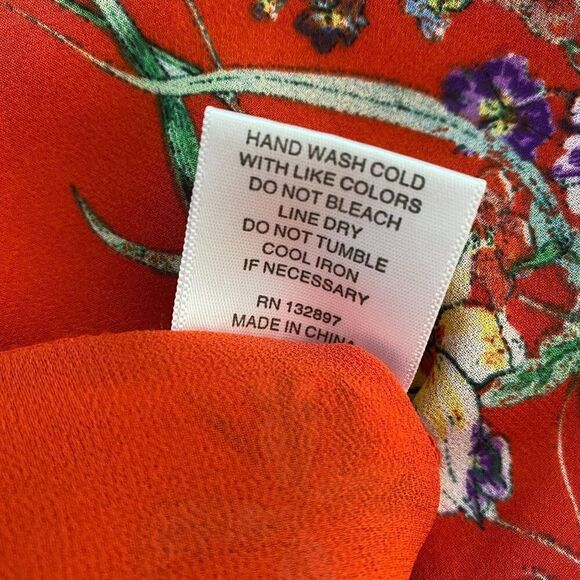 Rose + Olive Tank Blouse Size Extra Small Floral - Picture 5 of 7